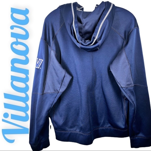 NIKE Villanova Unisex Full Zip Therma Fit Logo Hoodie Jacket Navy Blue, Size M - Picture 9 of 10